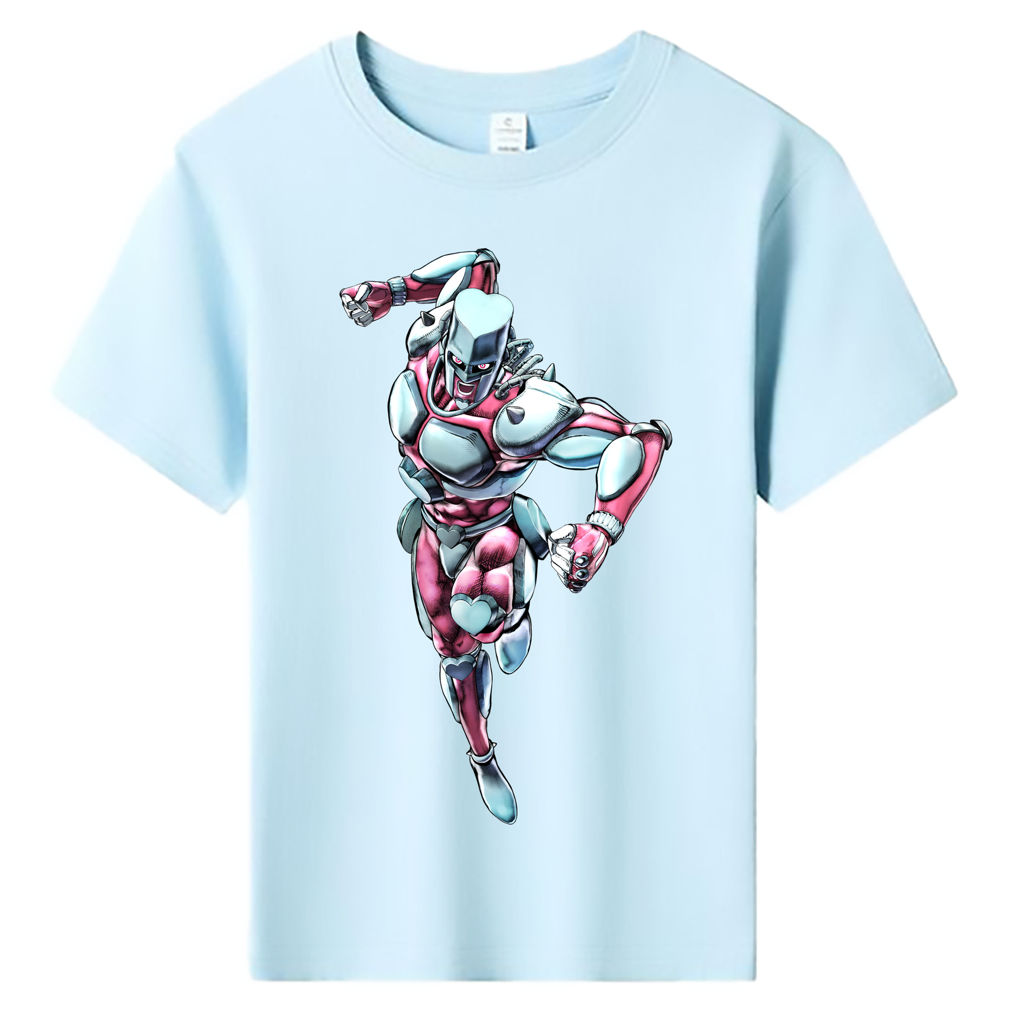 （画像用） ジョジョの奇妙な冒険 ひがしかた じょうすけ JoJo's Bizarre Adventure Higashikata Josuke 綿100％キッズTシャツ（フロントプリント）